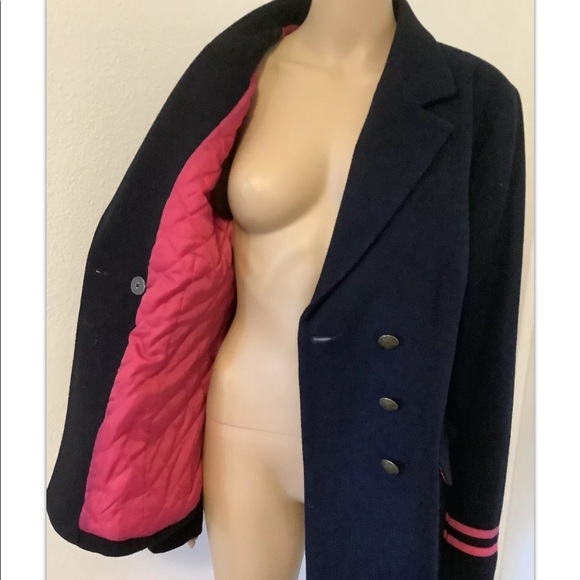 American Eagle Outfitters Women’s Wool Coat Jacket sz XL blue - Picture 7 of 14